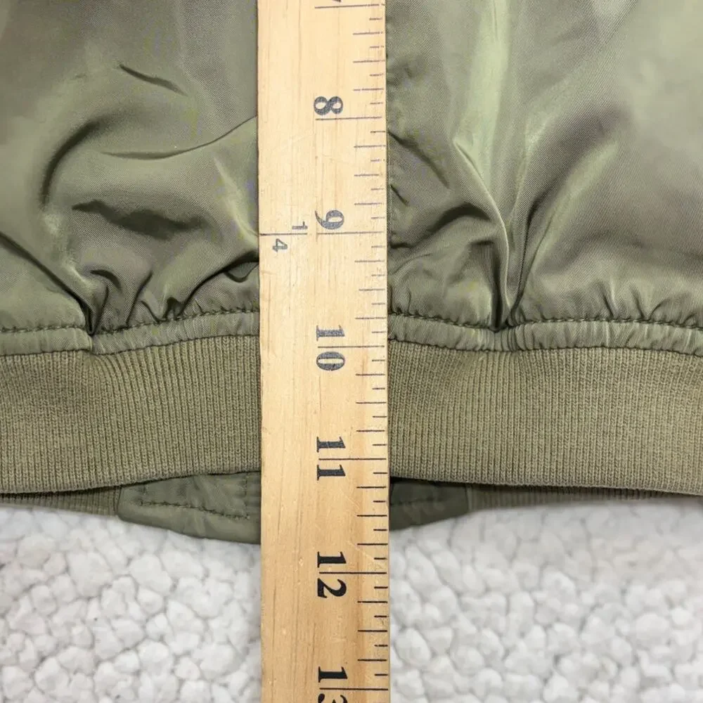 Vintage OshKosh B'gosh Jacket 24 months Girls Olive Green Bomber Classic 90s